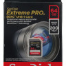 Карта памяти SDXC 64GB Sandisk Extreme Pro UHS-I V30 U3 200 Mb/s