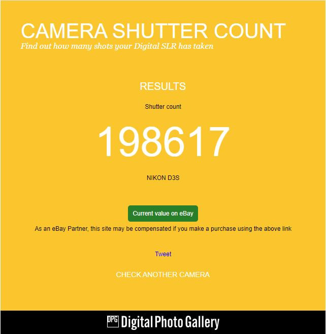 Nikon D3S (199 тыс. кадров)