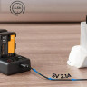 2 аккумулятора LP-E6NH + зарядное устройство K&F