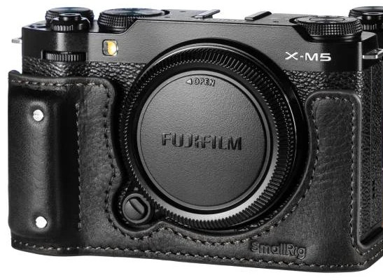 Чехол SmallRig Camera Leather Half Kit для Fujifilm X-M5 Чёрный