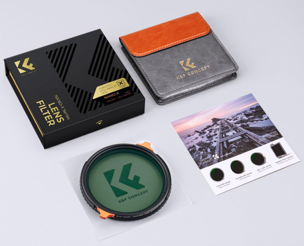 Светофильтр K&F Concept Nano-X CPL/ND4-64 82мм