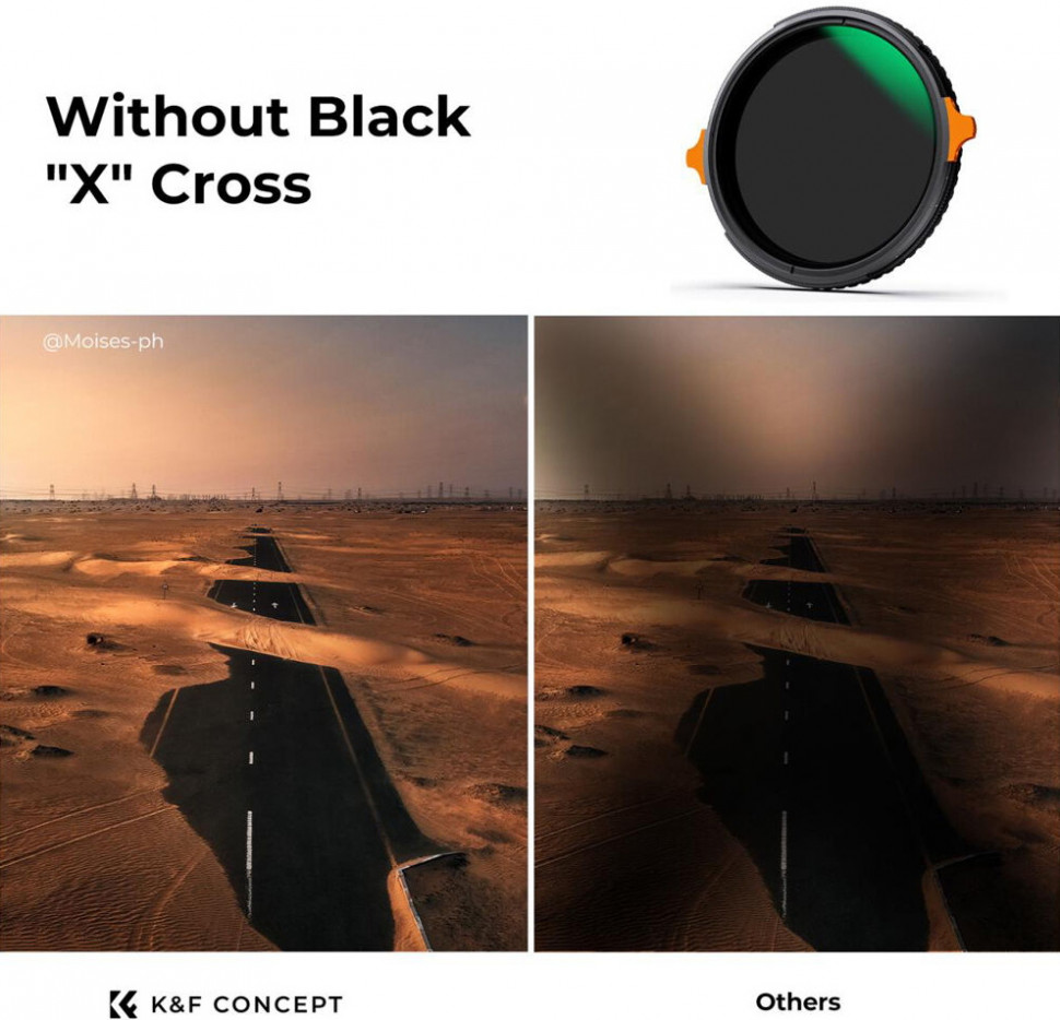 Светофильтр K&F Concept Nano-X CPL/ND4-64 82мм