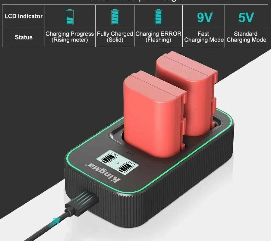 Зарядное устройство Kingma PD3.0  для LP-E6NH