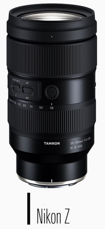 Tamron 35-150mm f/2-2.8 Di III VXD for Nikon Z-mount