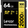 Карта памяти SDXC Lexar 64Gb 2000x UHS-II V90 U3(R300/W260)
