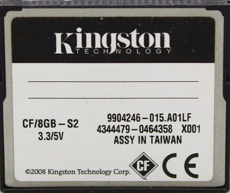 Kingston CompactFlash 8GB Elite Pro 133x (состояние 5)