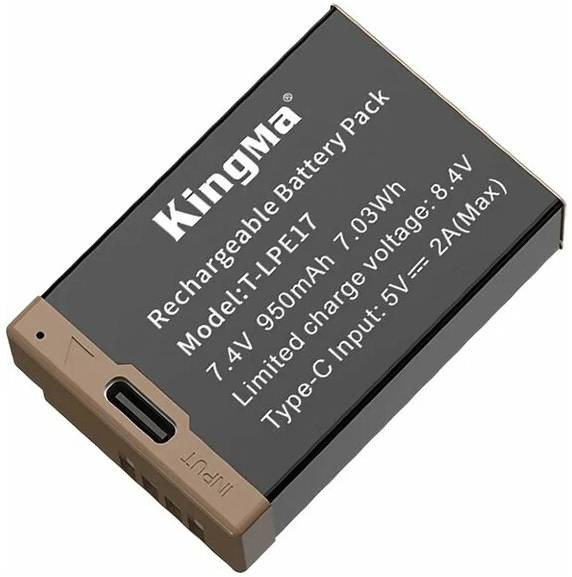 Аккумулятор Kingma LP-E17 Type-C ( 950mAh)