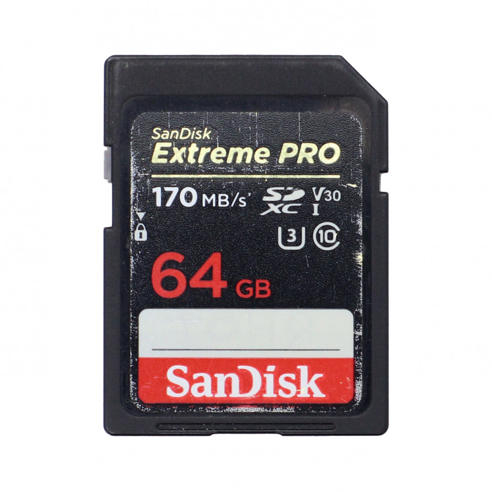 SanDisk SDXC Extreme Pro 64Gb V30 170x б\у