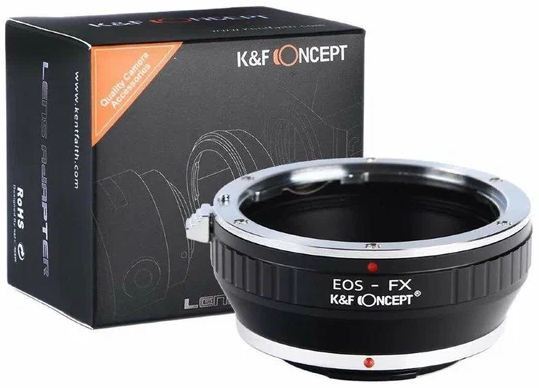 Адаптер K&F Concept для объектива EOS EF на байонет X-mount
