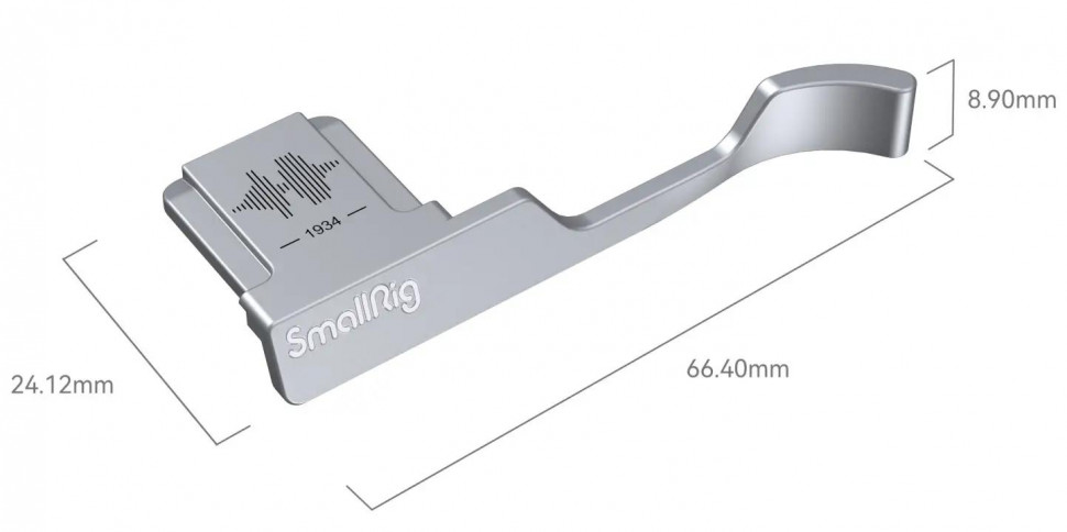 Упор для большого пальца SmallRig 4566 Thumb Grip для Fujifilm X100VI / X100V Серебро