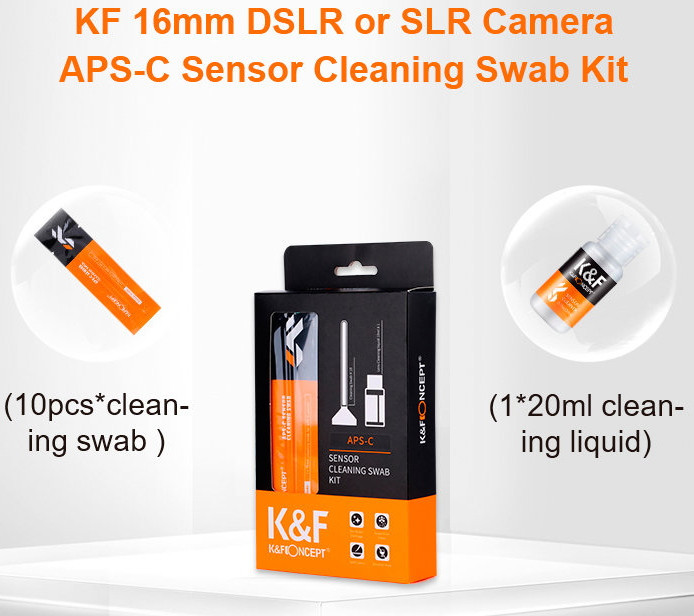 Набор для ухода за матрицей K&F Concept 16mm APS-C Sensor Cleaning Swab Ki