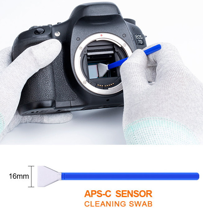 Набор для ухода за матрицей K&F Concept 16mm APS-C Sensor Cleaning Swab Ki