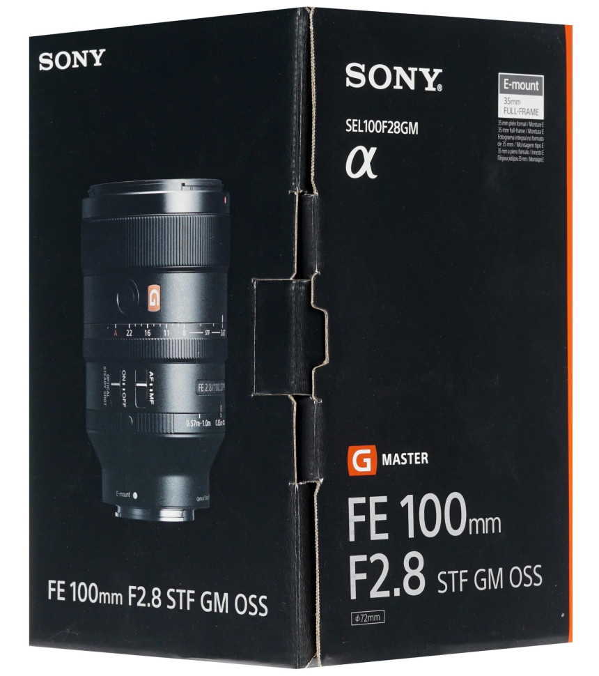 Объектив Sony FE 100mm f/2.8 STF GM OSS (SEL100F28GM)