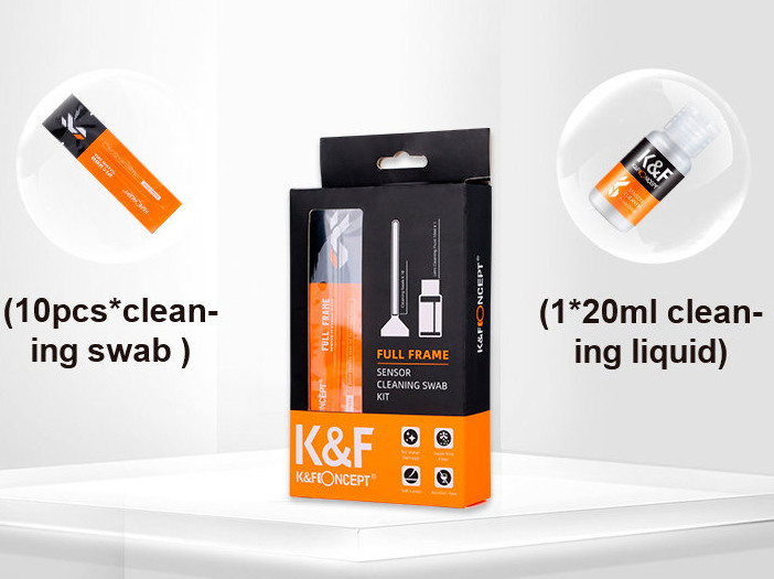 Набор для ухода за матрицей K&F Concept 24mm Full-Frame Sensor Cleaning Swab Kit
