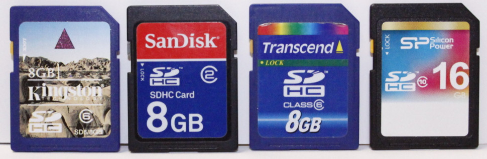 Карты памяти SDHC (б\у)