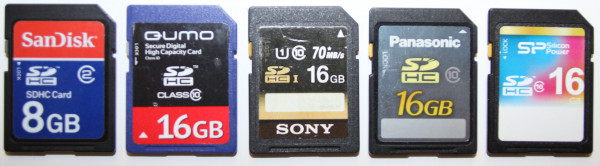 Карты памяти SDHC (б\у)