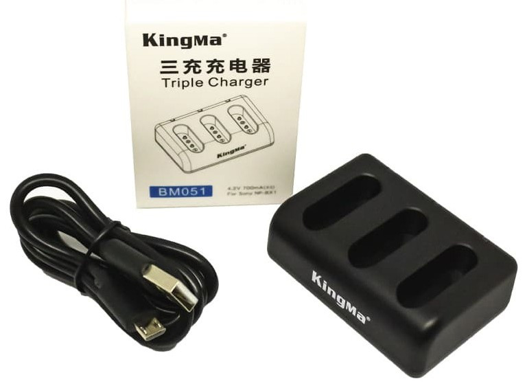 Зарядное устройство Kingma BM051  USB для трех Sony NP-BX1
