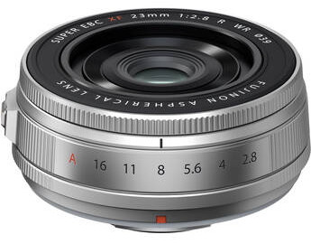 Объектив Fuji XF 23mm f/2.8 R WR, серебристый