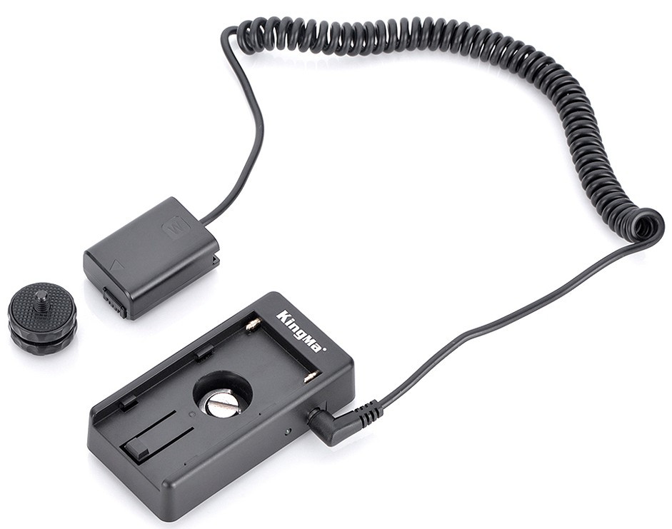 Kingma DR-FW50 + BM-F980D battery plate Kit, каплер + адаптер для аккумулятора NP-F