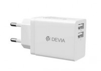 Devia Smart Series 2 USB Charger, адаптер, белый