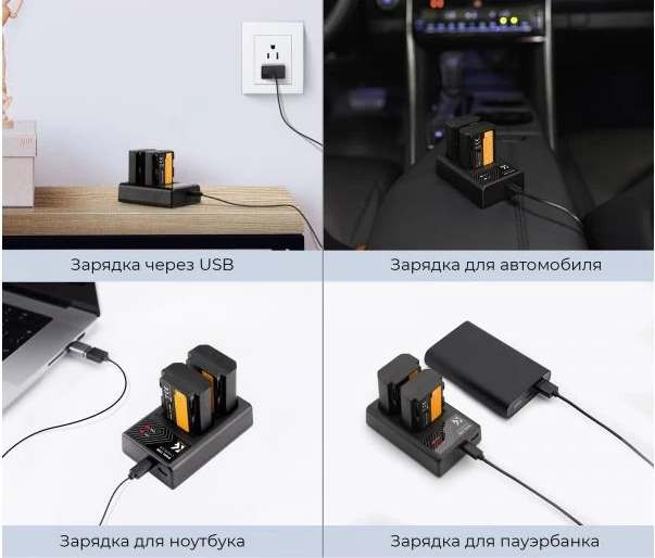 Зарядное устройство K&F Concept KF for NP-FZ100