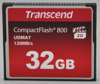 Transcend Compactflash 32Gb 800x (состояние 5)
