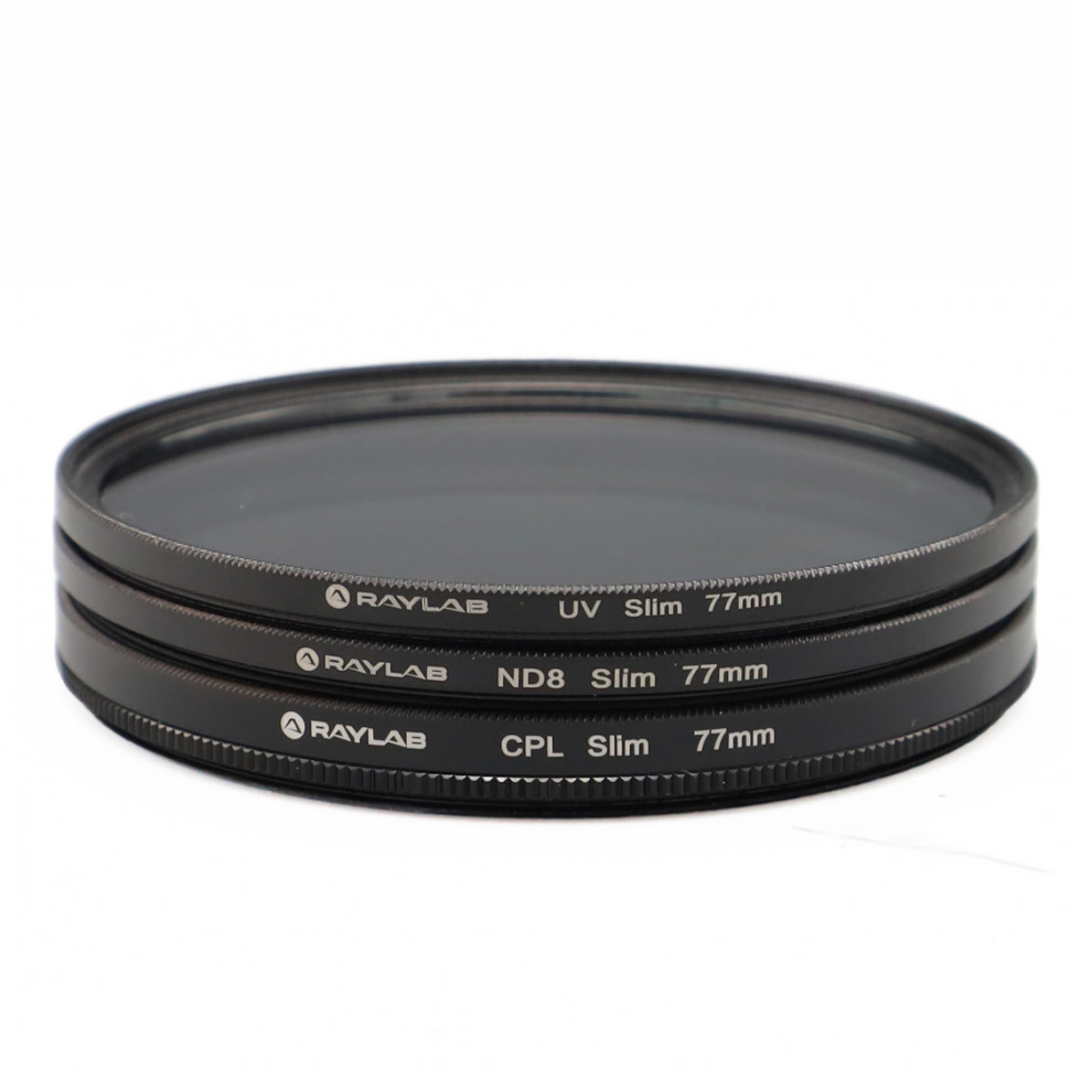 Набор 3 фильтра RayLab (UV,CPL,ND8) 77mm (like new)