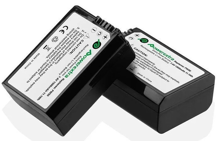 PowerExtra 2 аккумулятора NP-FW50 + з/у