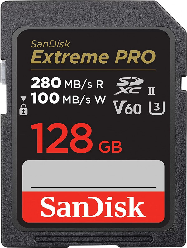 Карта памяти SDXC 128GB Sandisk Extreme Pro UHS-II V60 U3 280/100 Mb/s