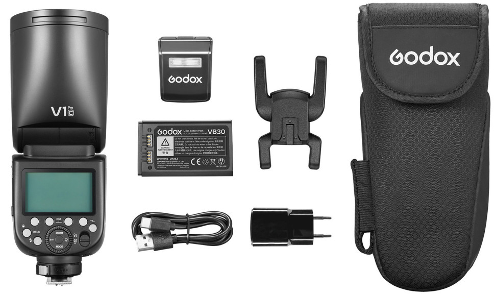 Вспышка накамерная Godox V1Pro C TTL для Canon