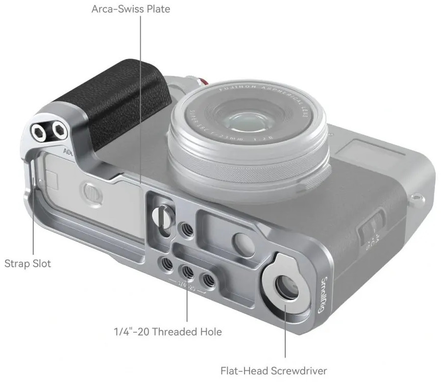 Дополнительный хват SmallRig 4556 для Fujifilm X100VI / X100V черный
