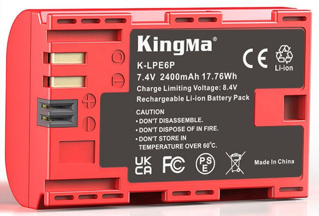 Аккумулятор Kingma LP-E6P Аккумулятор 2400mAh