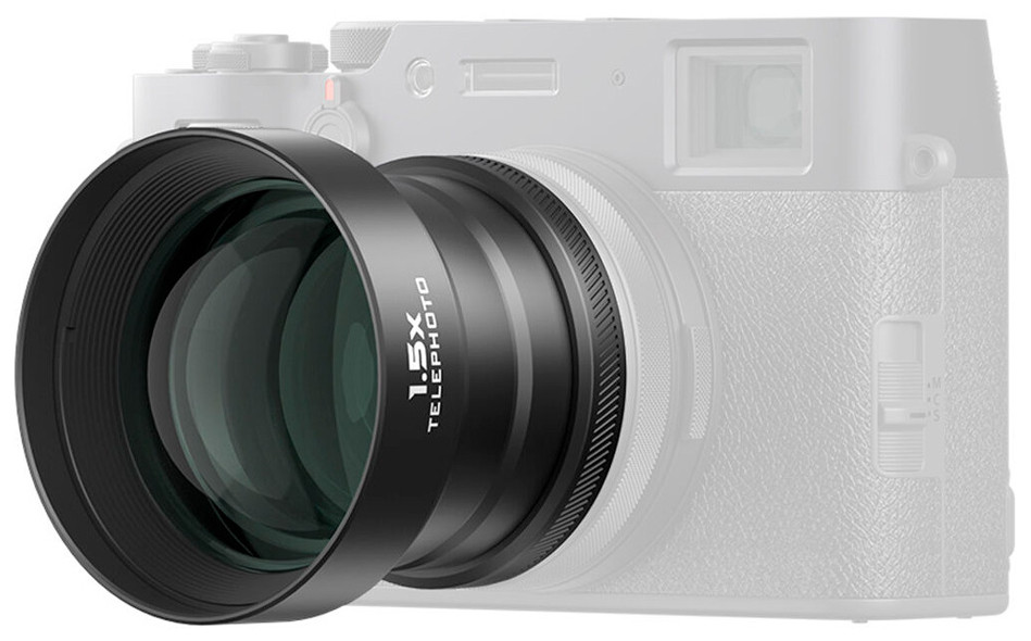 Объектив-насадка Freewell 1.5x Telephoto для Fujifilm X100V/X100VI Чёрный