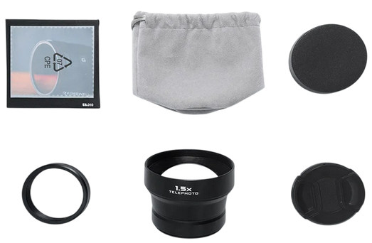 Объектив-насадка Freewell 1.5x Telephoto для Fujifilm X100V/X100VI Чёрный