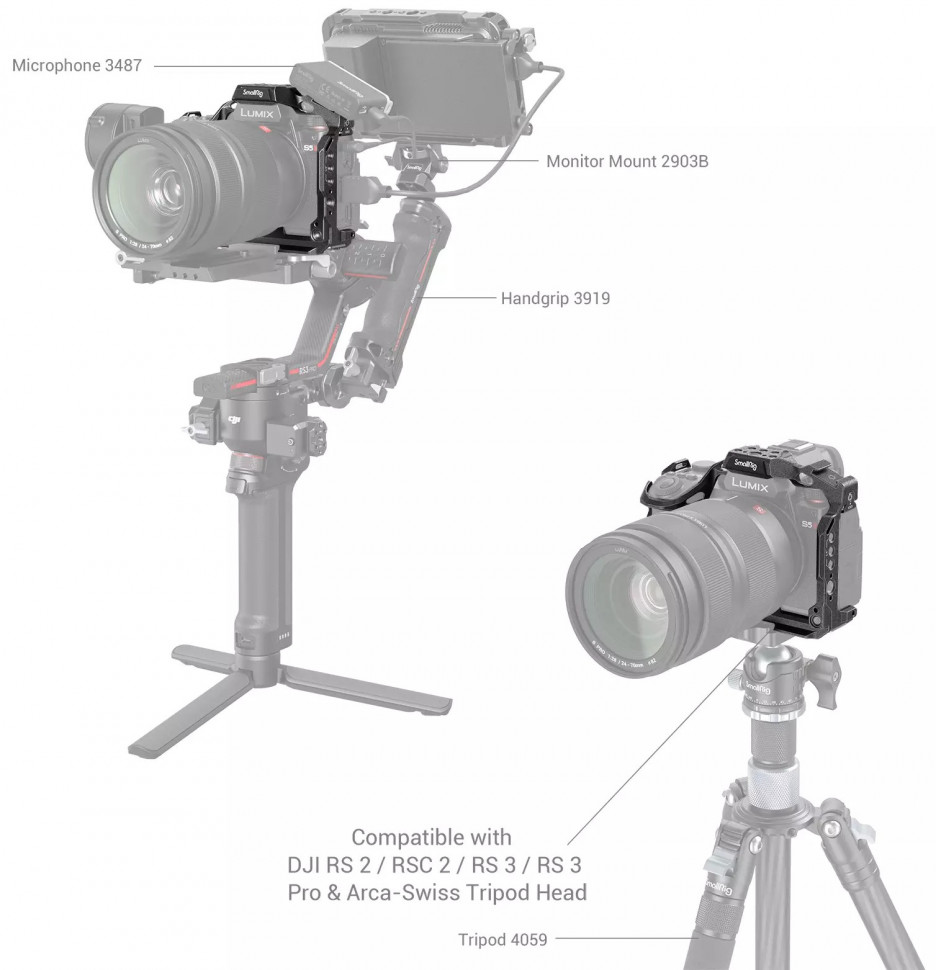Клетка SmallRig 4023 “Black Mamba”для Panasonic S5 II / S5 IIX