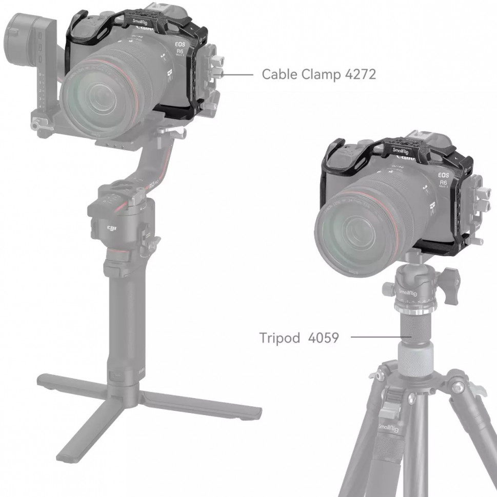 Клетка SmallRig 4161 “Black Mamba” для Canon R6 Mark II