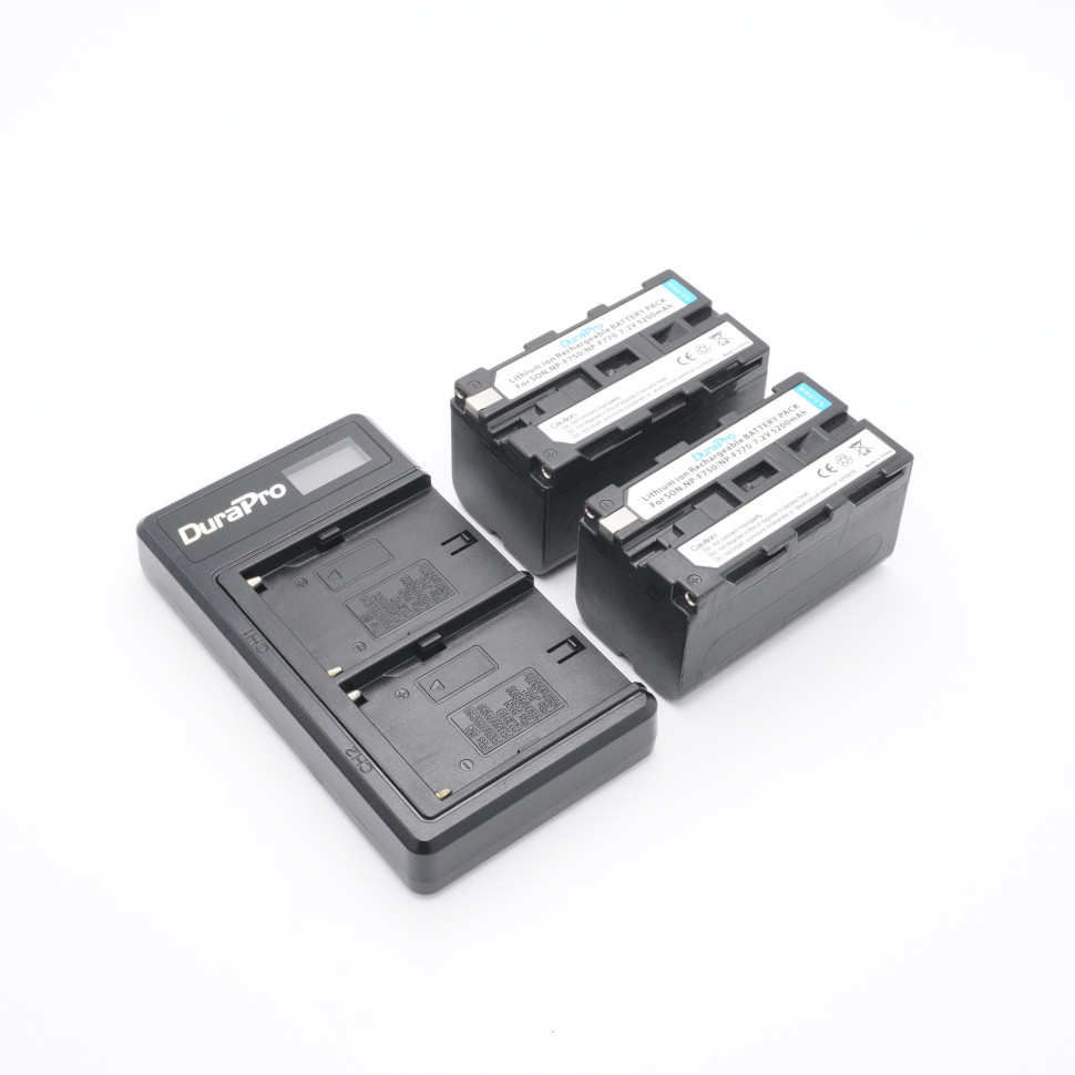 Зарядное устройство + 2 аккумулятора DuraPro NP-F750  (состояние 5)