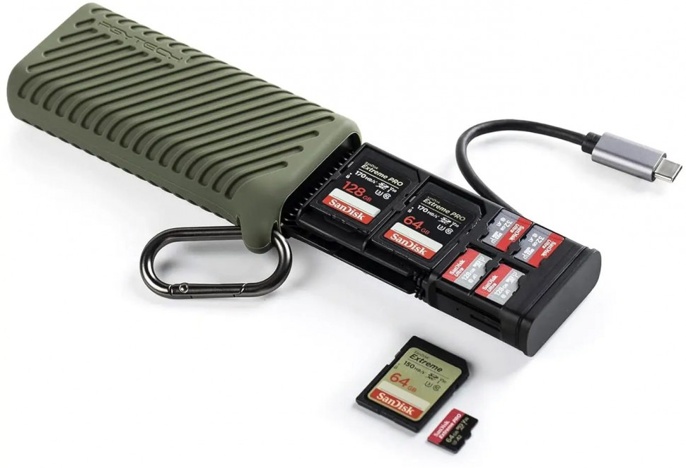 Кейс - картридер PGYTECH CreateMate Зелёный