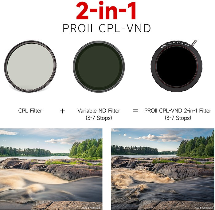 Светофильтр Haida PROII CPL-VND 2-in-1 77мм