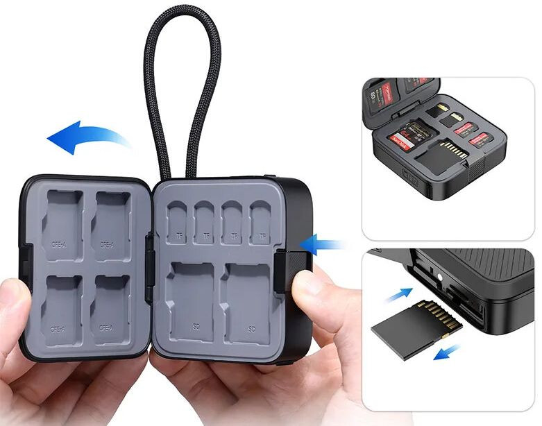 Кейс-картридер Ulanzi CRC10 3-in-1 Card Reader Case