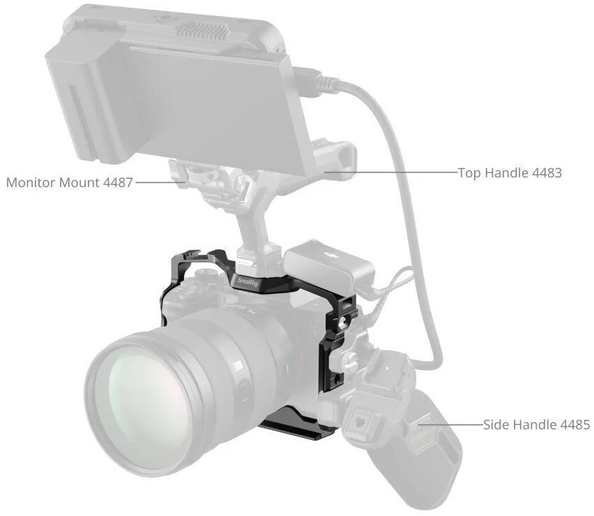 Клетка SmallRig 5583 Airtag Slot для Sony a7R V/a7 IV/a7S IIIa/a1/a7R IV/a7 V