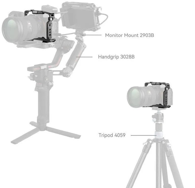 Клетка SmallRig 5583 Airtag Slot для Sony a7R V/a7 IV/a7S IIIa/a1/a7R IV/a7 V