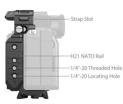Клетка SmallRig 5583 Airtag Slot для Sony a7R V/a7 IV/a7S IIIa/a1/a7R IV/a7 V