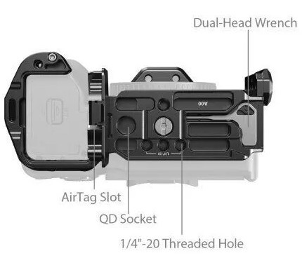 Клетка SmallRig 5583 Airtag Slot для Sony a7R V/a7 IV/a7S IIIa/a1/a7R IV/a7 V