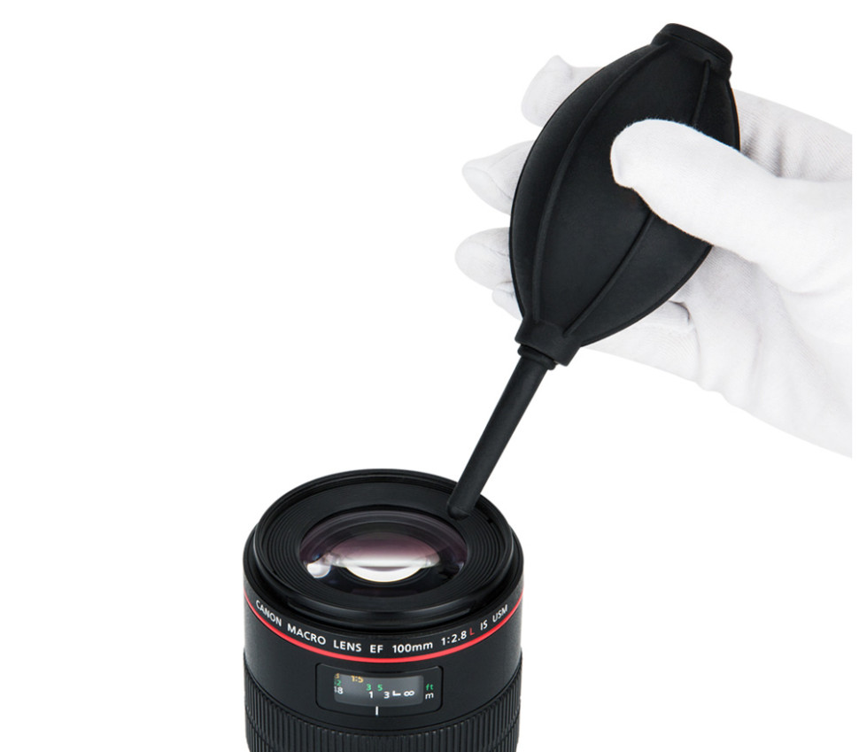 Воздушная груша JJC CL-B12 Black с силиконовым наконечником, черная