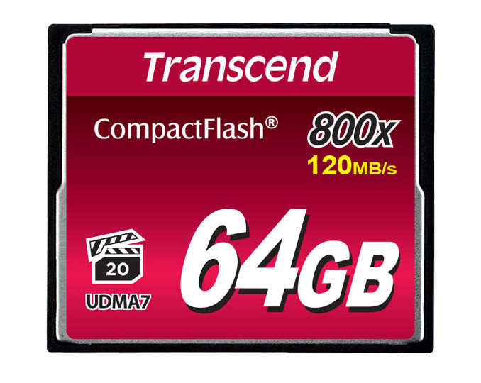 Карта памяти transcend compact flash 64gb