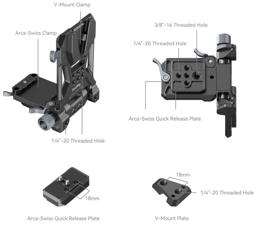 Крепление SmallRig 4064B для V-Mount