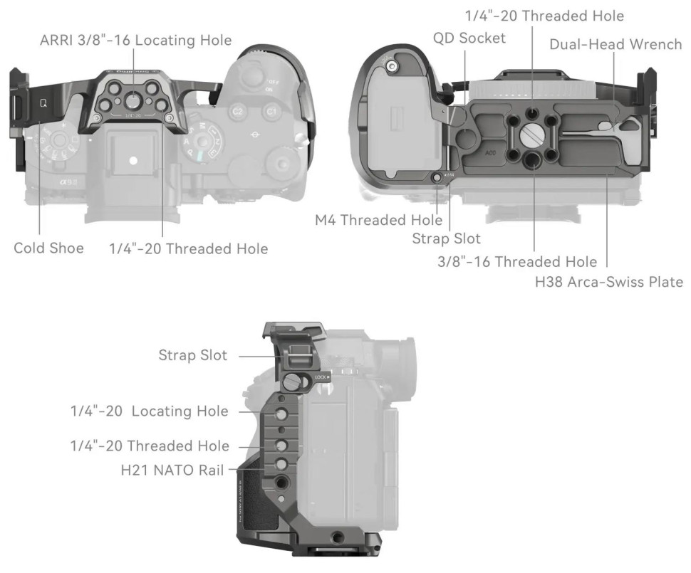 Клетка SmallRig 5187 для Sony A 1 II/A 9 III