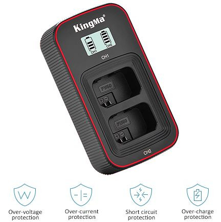 Kingma, комплект из зарядного устройства BM058 и 2 аккумуляторов NP-FW50 (1080mAh)