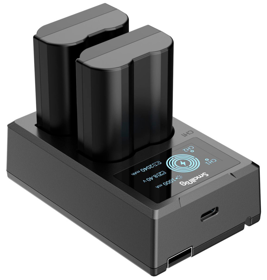 Два аккумулятора EN-EL15 + зарядное устройство SmallRig 3820B Два аккумулятора EN-EL15 + зарядное устройство SmallRig 3820B